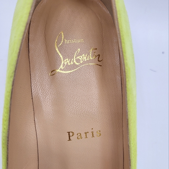 Christian Louboutin Arkanciella 55 Colorblock Suede Pumps Block Heels Multi 38.5 - Picture 12 of 16